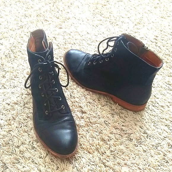 KorkEase Shoes Kork Ease Womens Ramin Suede Leather Lace Up Side